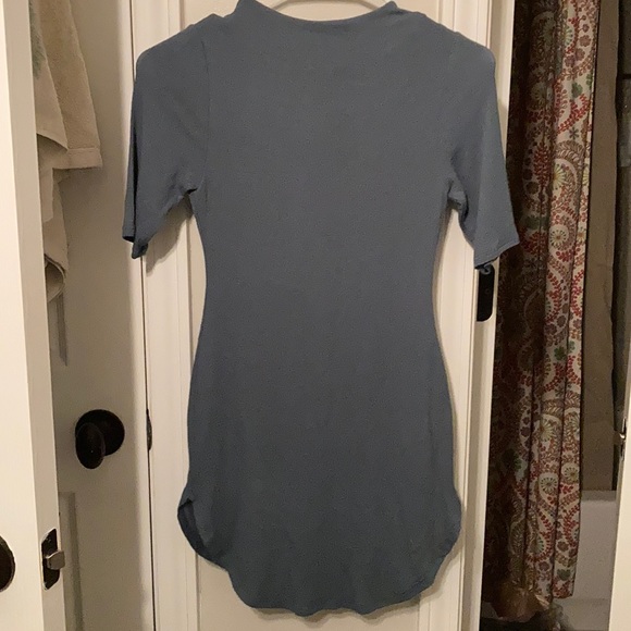 Cute Teal Mini Dress - Picture 3 of 5